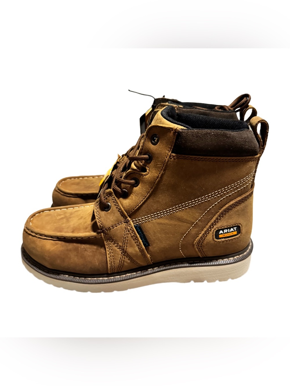 Ariat Rebar Wedge Moc Toe Waterproof Work Boots Women’s Size 10 B Comp Toe NIB - Picture 2 of 5